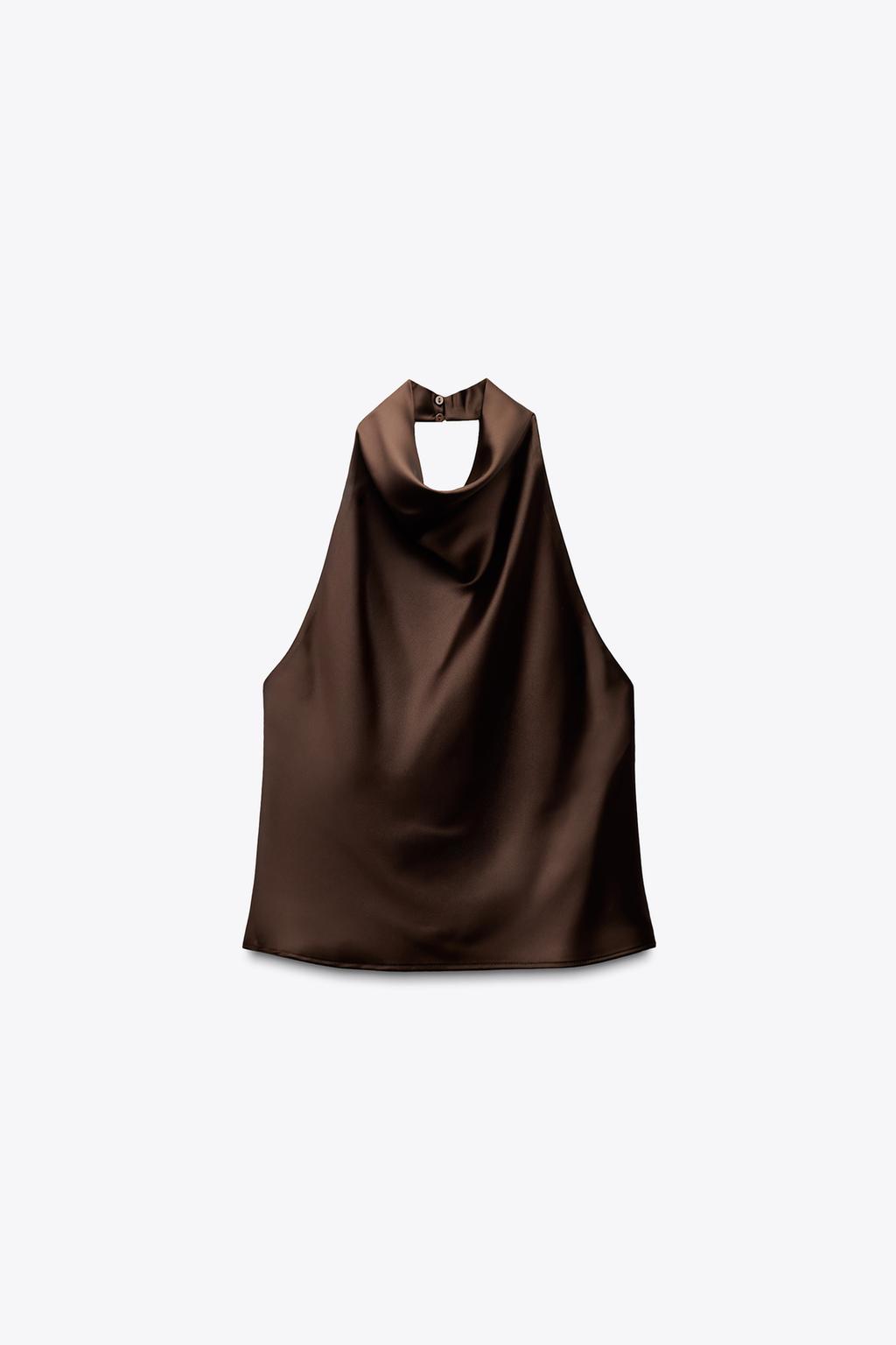 Lucia | Satin Halter Top