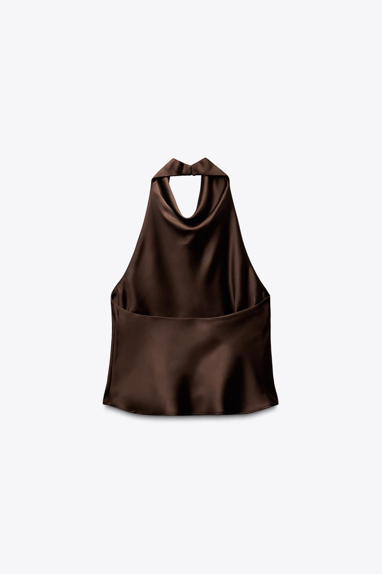 Lucia | Satin Halter Top