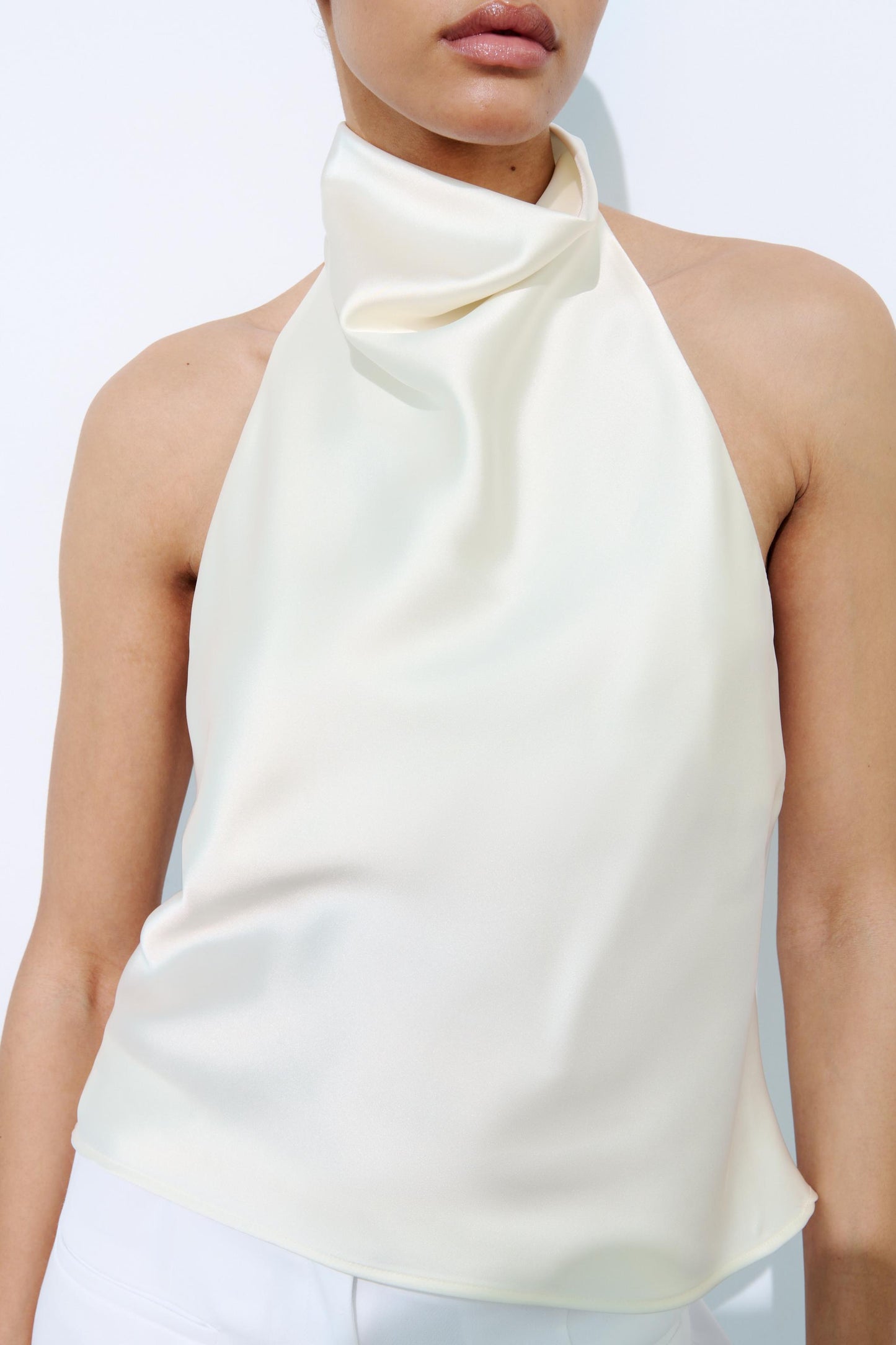 Lucia | Satin Halter Top