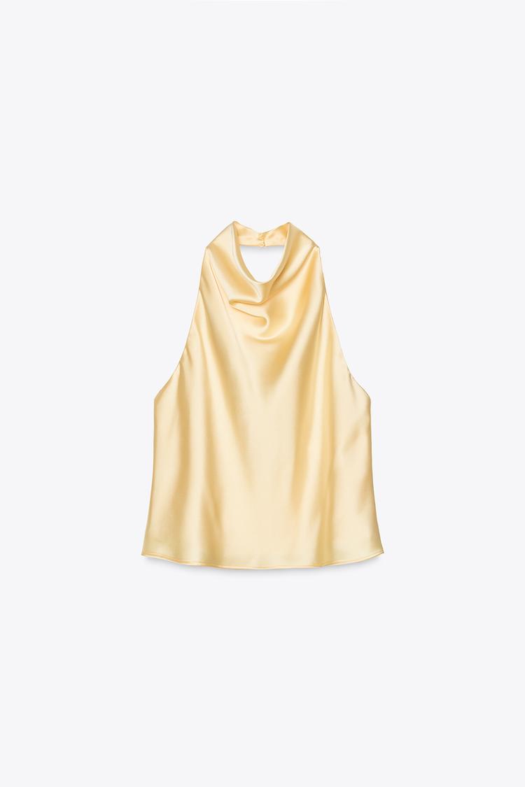Lucia | Satin Halter Top