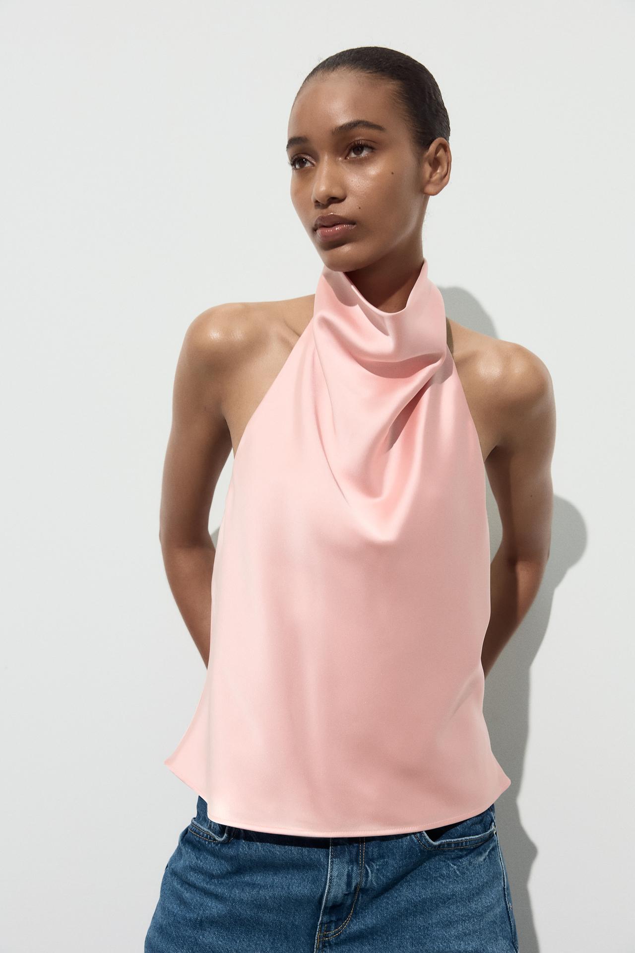 Lucia | Satin Halter Top
