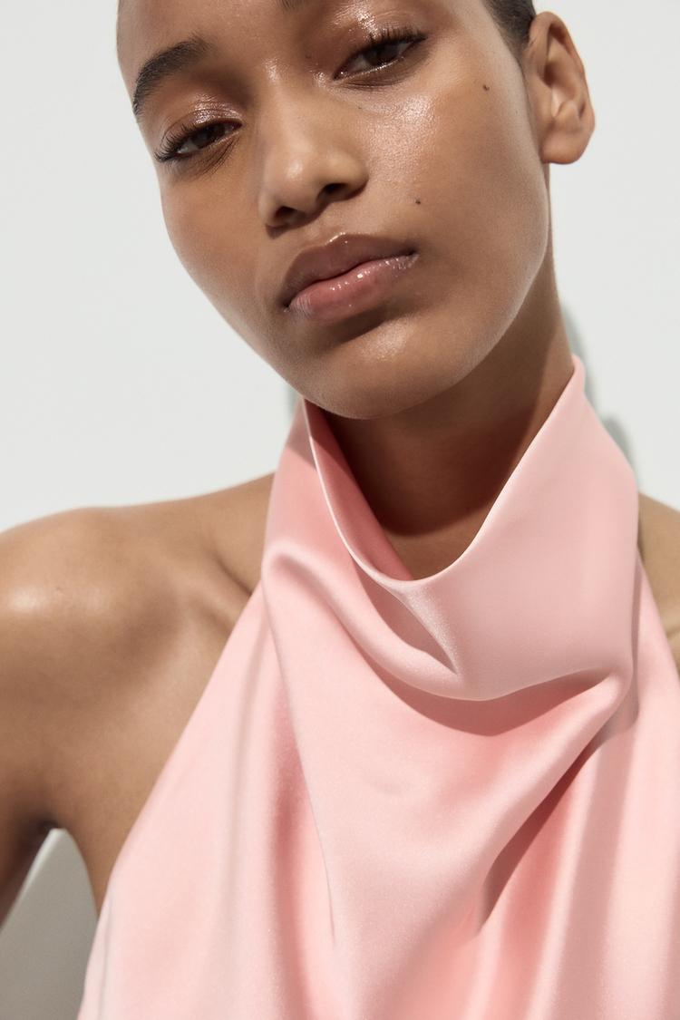 Lucia | Satin Halter Top