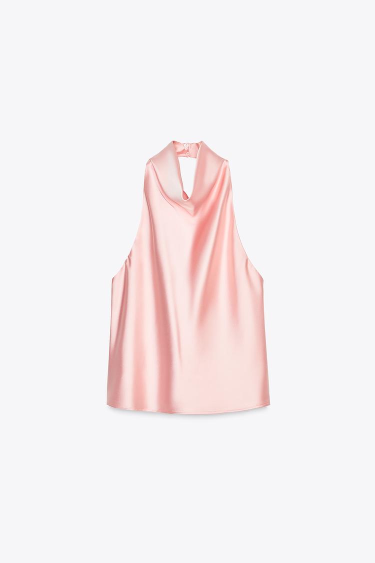 Lucia | Satin Halter Top