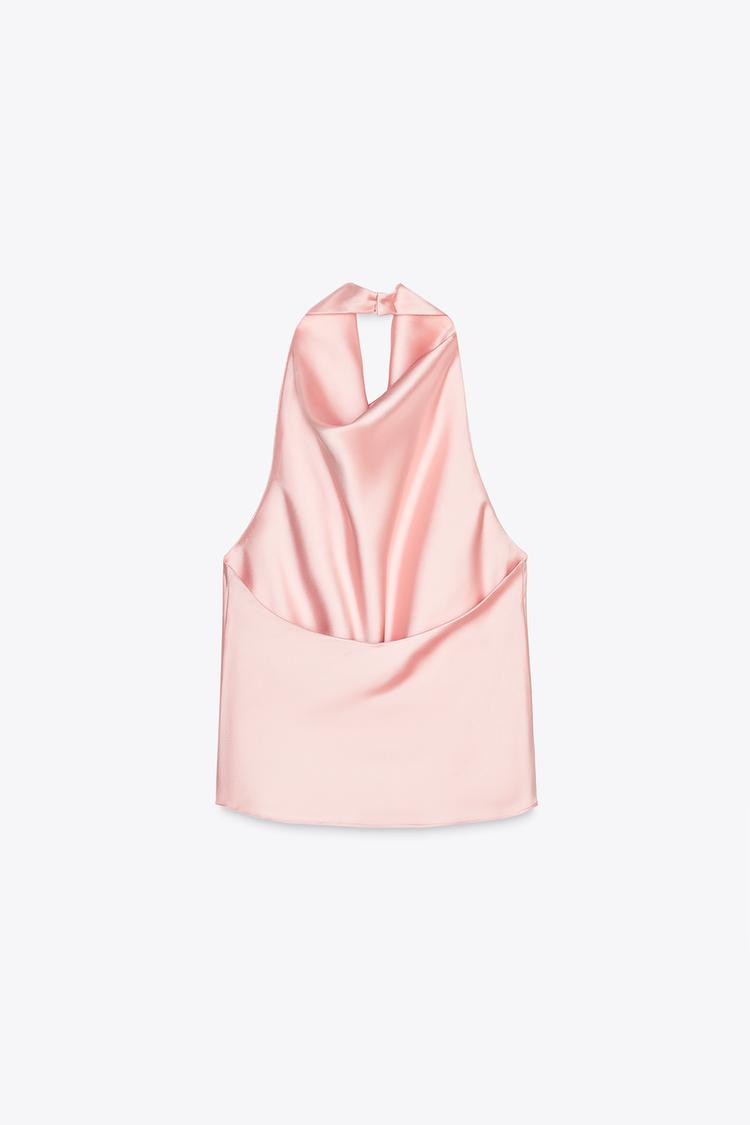 Lucia | Satin Halter Top