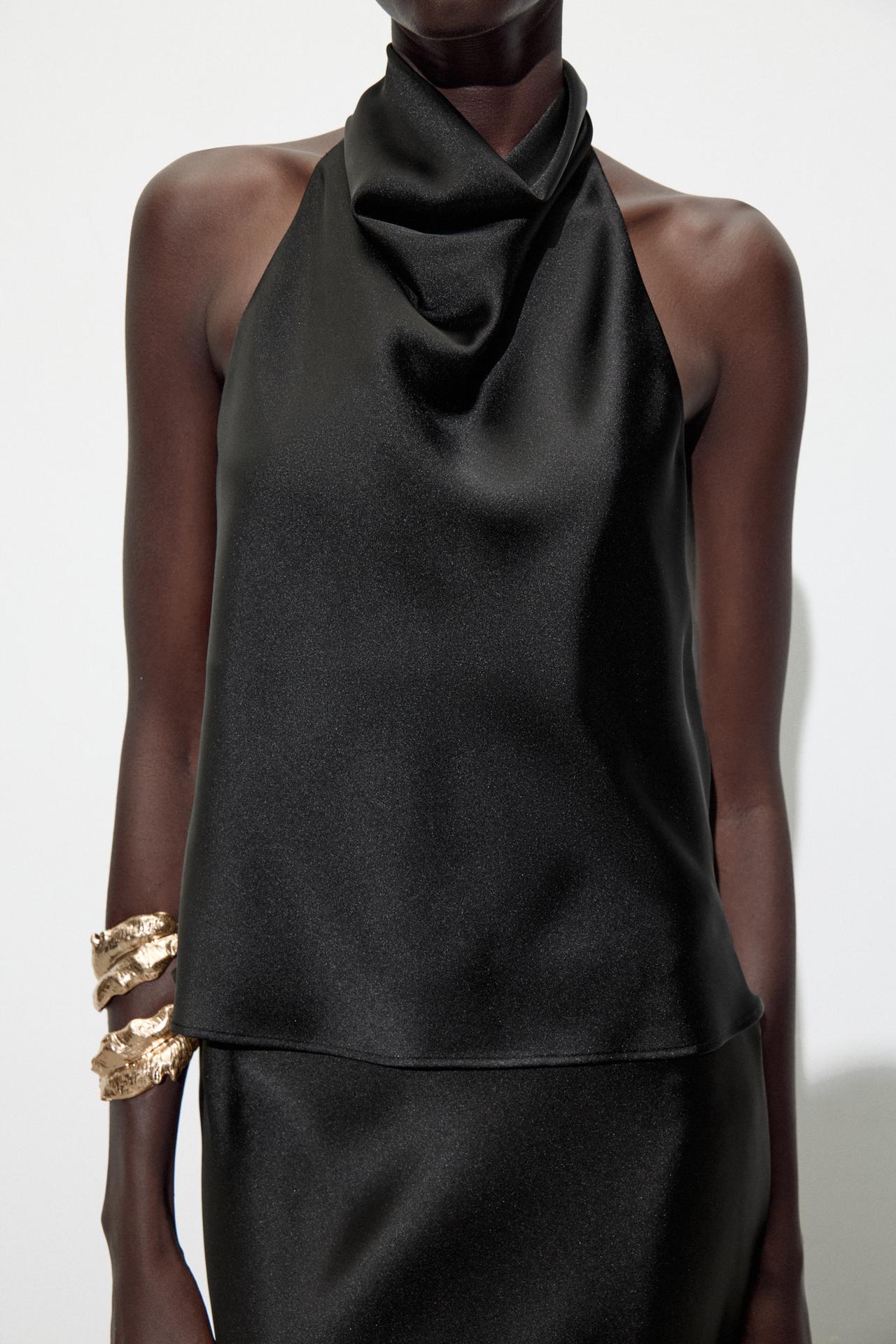 Lucia | Satin Halter Top
