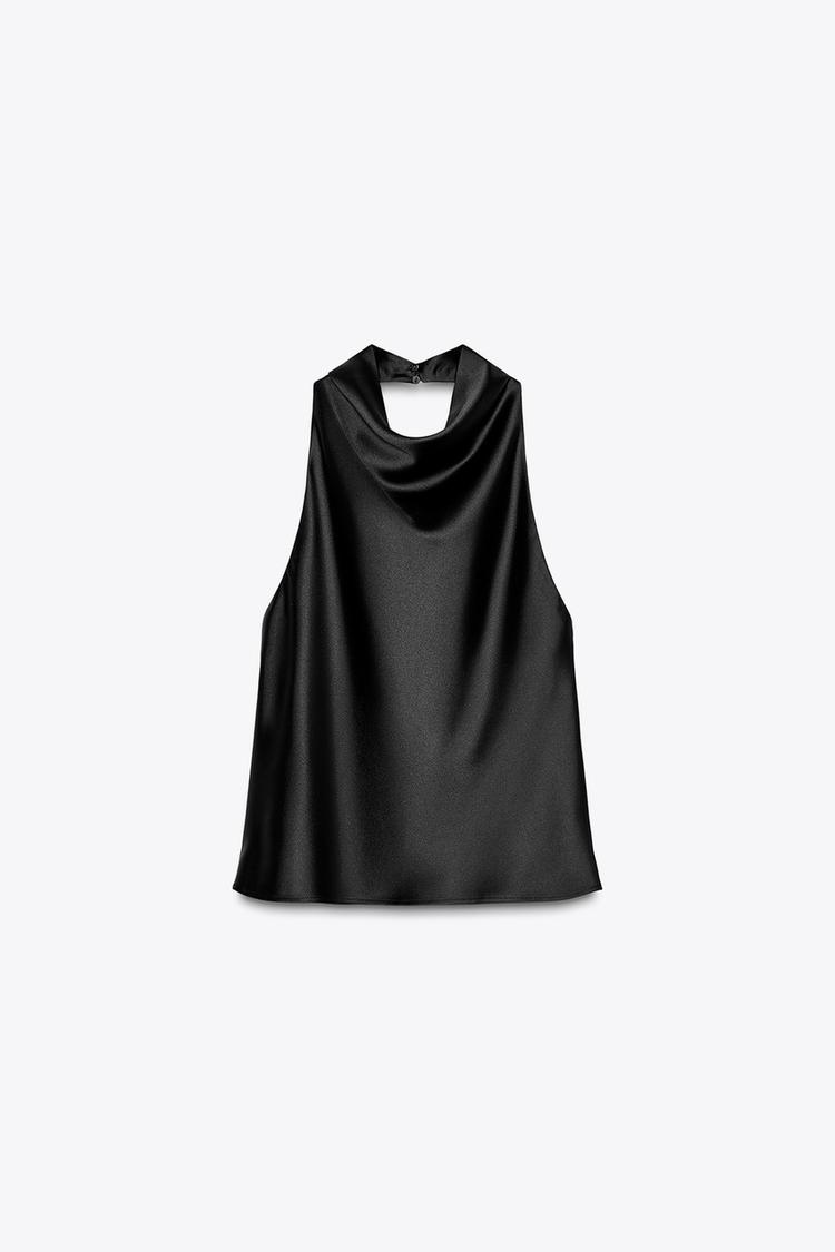 Lucia | Satin Halter Top