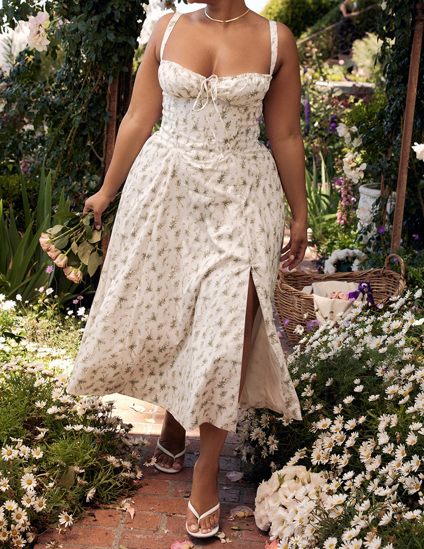 Waist Shaper Flower Sundress