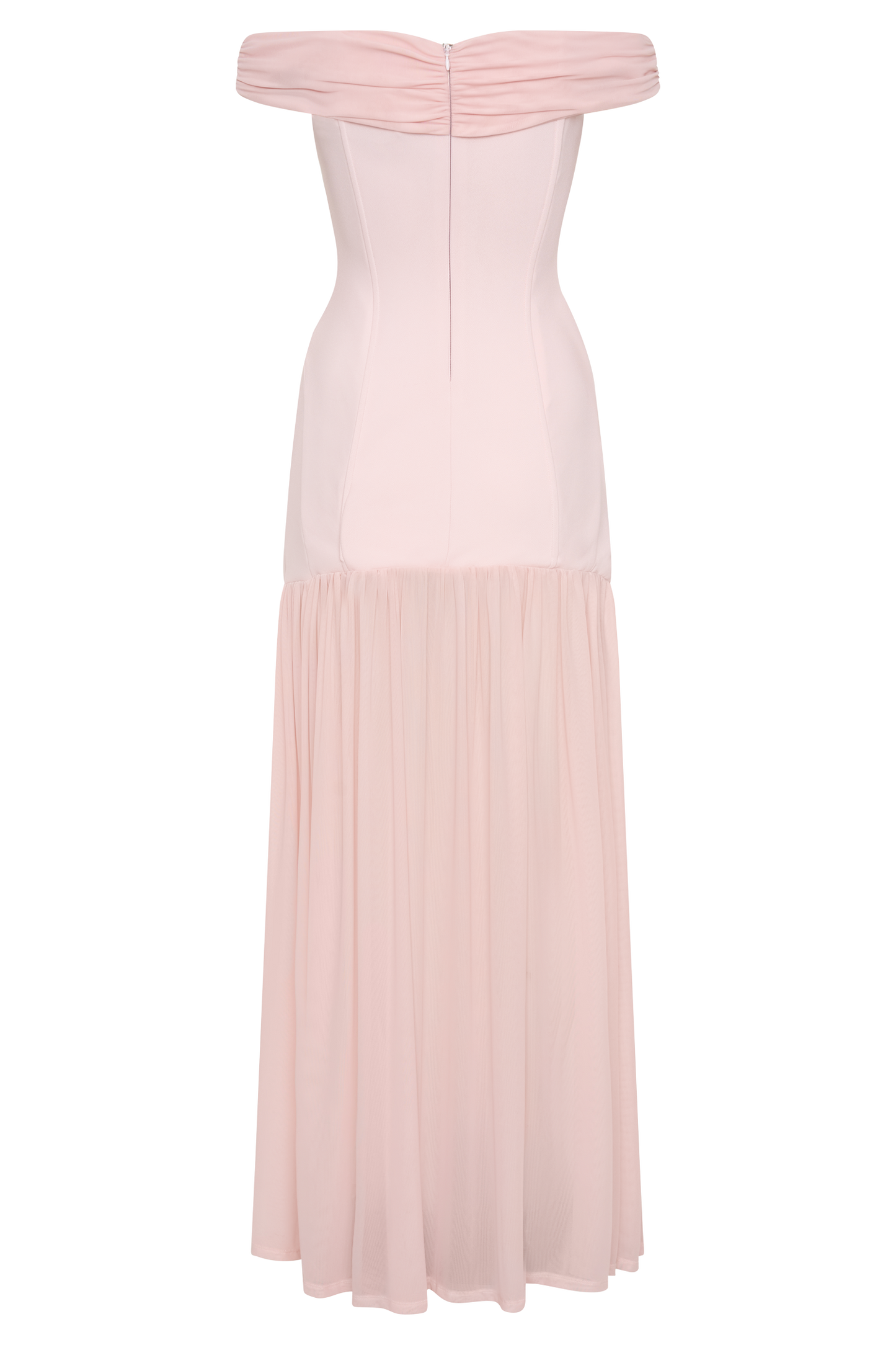 Lola Off Shoulder Crepe Maxi Dress