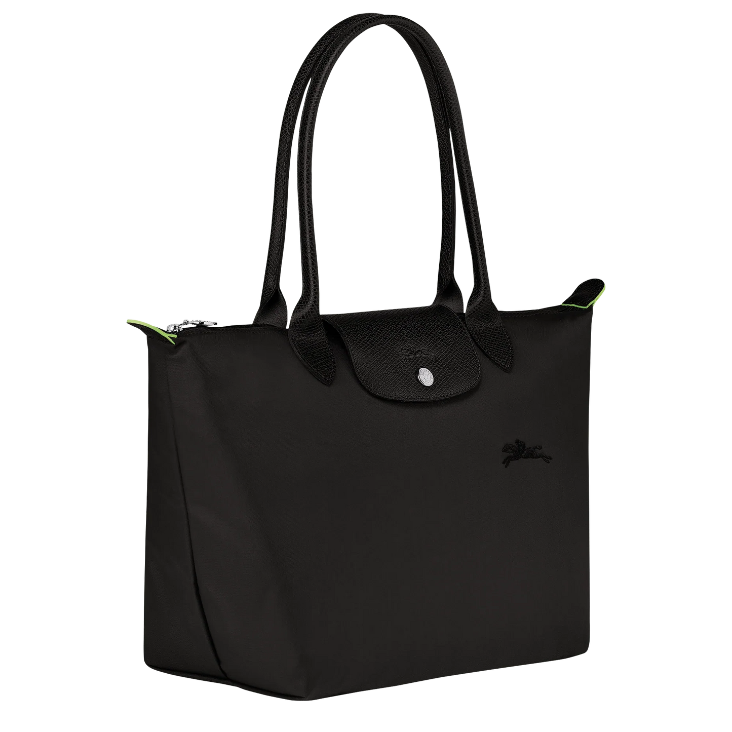 Medium Pliage Tote, Black - Recycled canvas