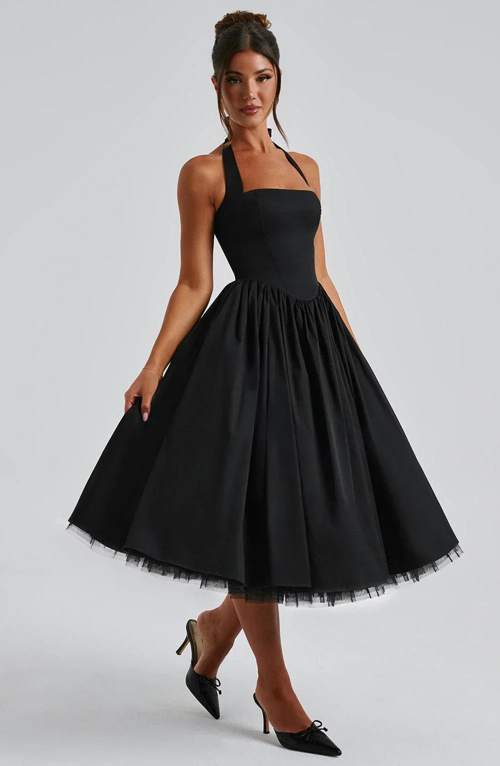 Monaco Grace Corset Midi Dress