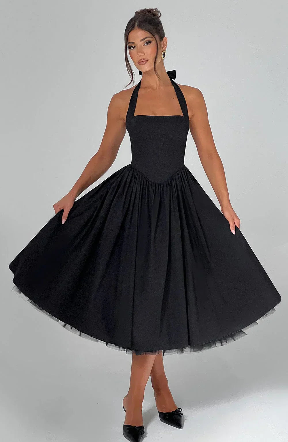 Monaco Grace Corset Midi Dress