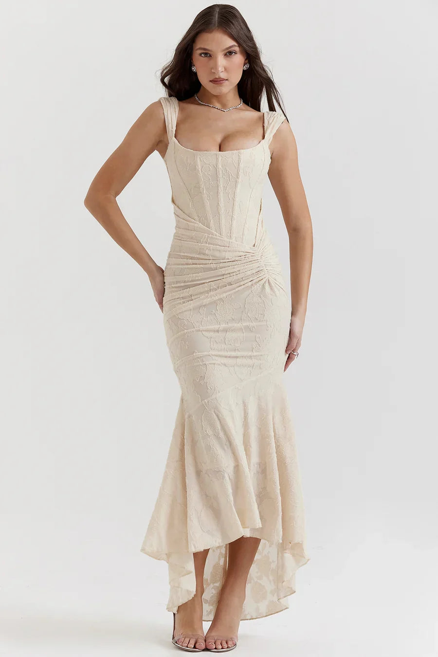 Casandra Lace Maxi-jurk
