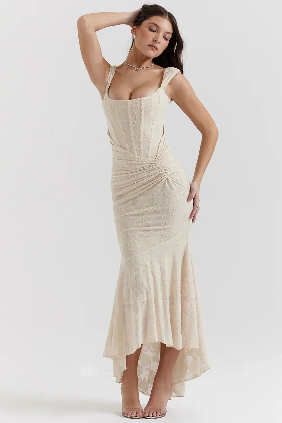 Casandra Lace Maxi-jurk