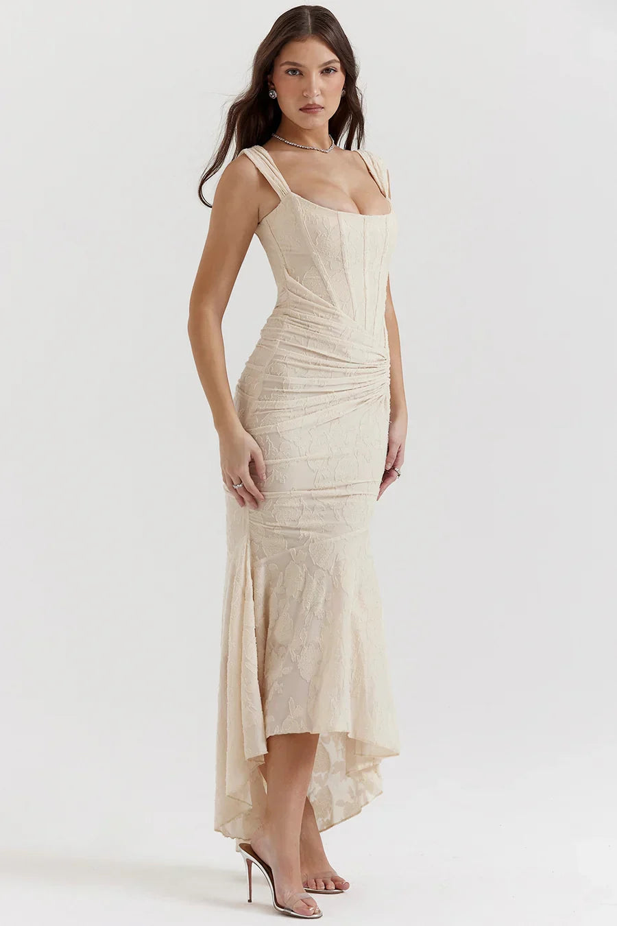 Casandra Lace Maxi-jurk