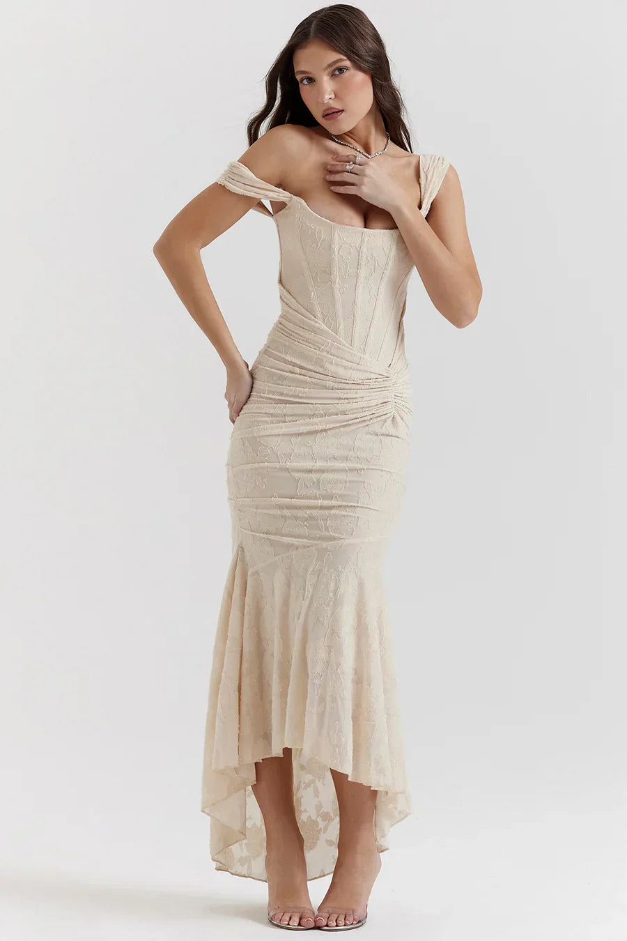 Casandra Lace Maxi-jurk