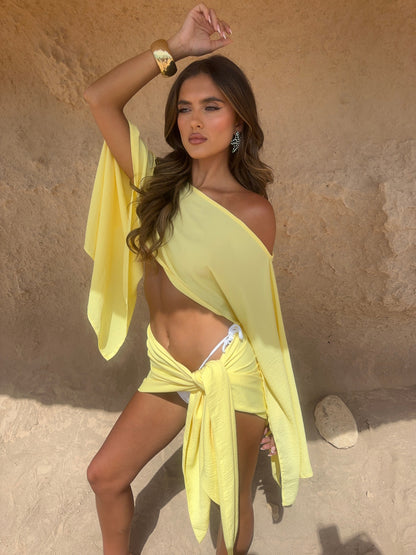 Samara | Lemon Sarong Set