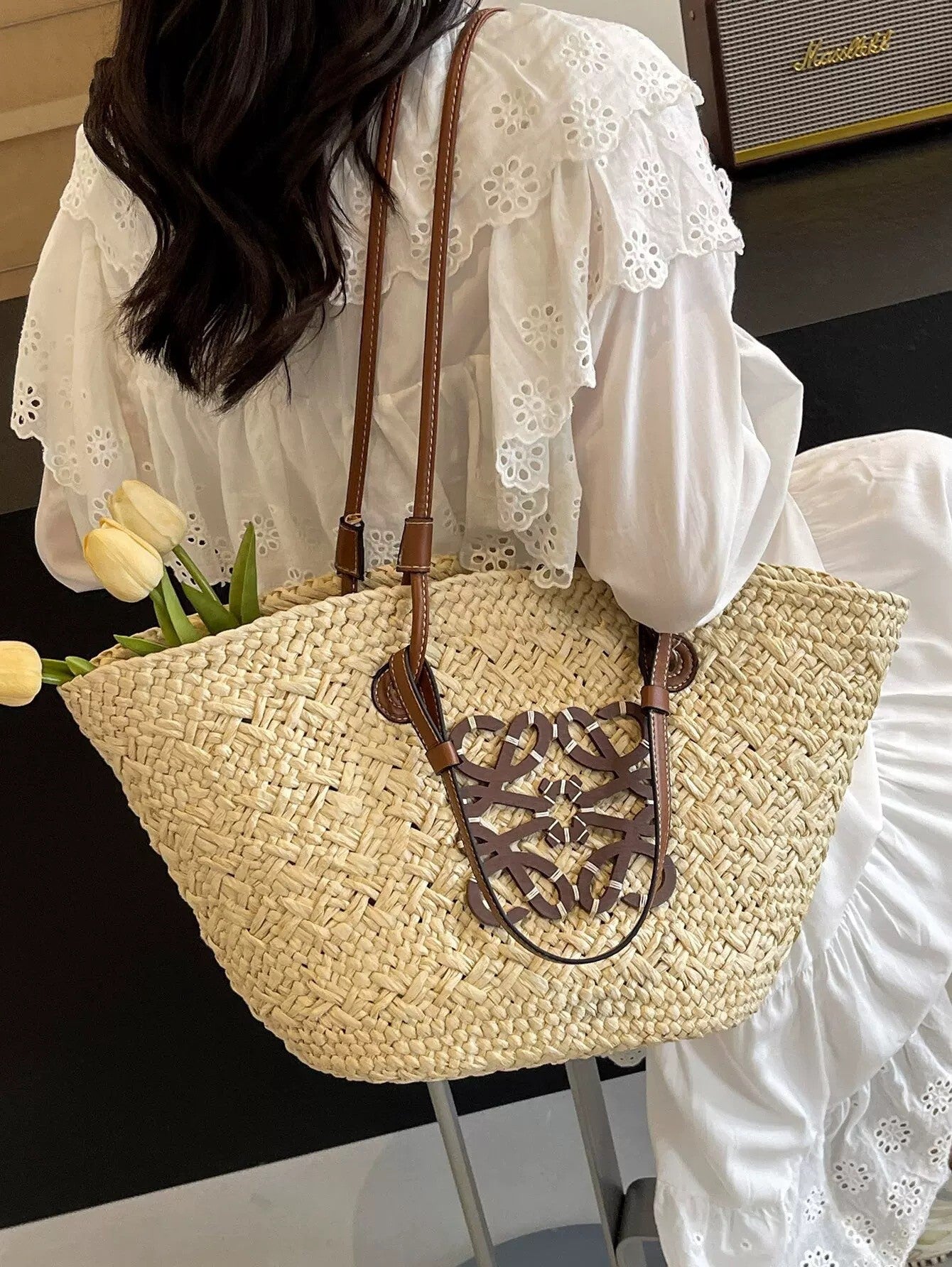 Capri | Straw Beach Bag