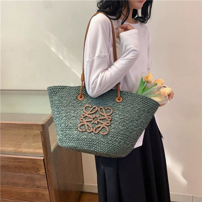 Capri | Straw Beach Bag