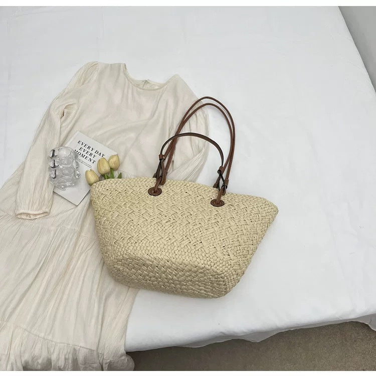 Capri | Straw Beach Bag