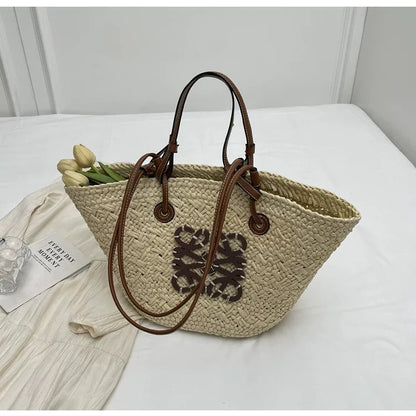 Capri | Straw Beach Bag