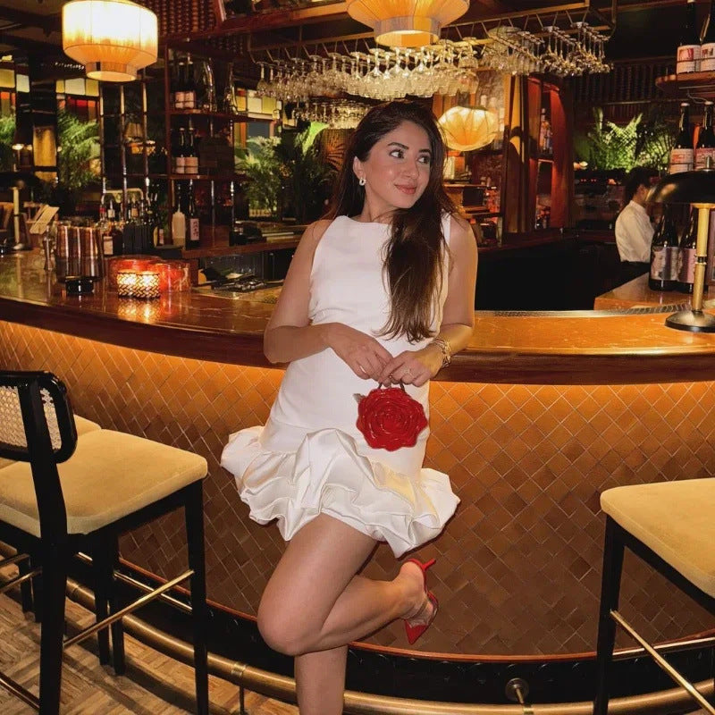 Anna | Sleeveless Ruffle Mini Dress