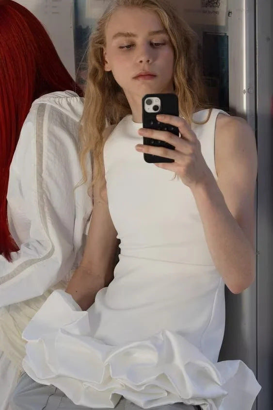 Anna | Sleeveless Ruffle Mini Dress