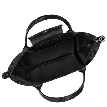 Medium Pliage Tote, Black - Recycled canvas