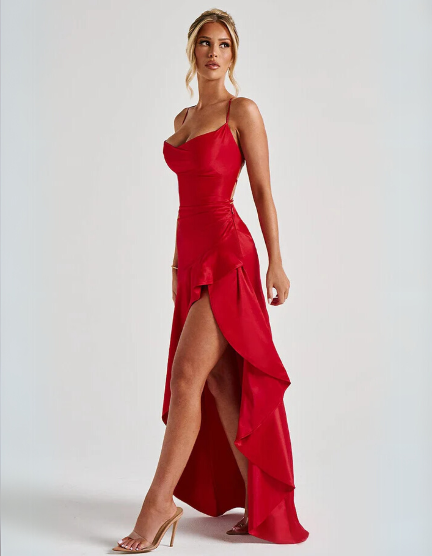 Rosavelle | Draped ruffle Detailed dress