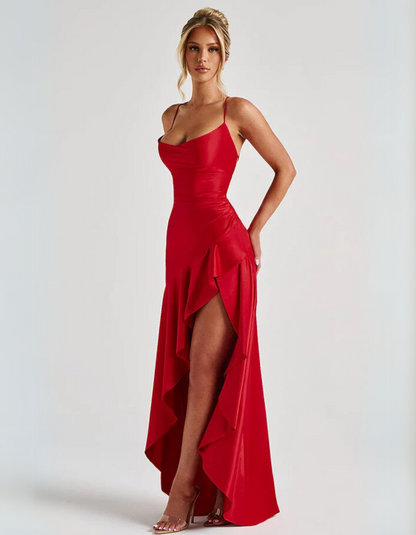 Rosavelle | Draped ruffle Detailed dress