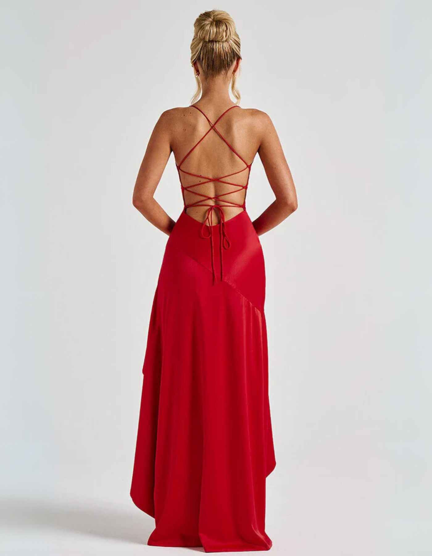 Rosavelle | Draped ruffle Detailed dress