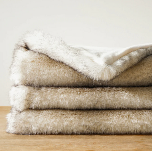 Faux Fur Deken - Luxe Woondeken
