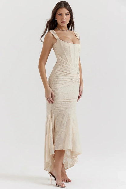 Casandra Lace Maxi-jurk