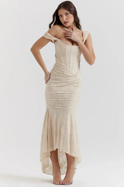Casandra Lace Maxi-jurk
